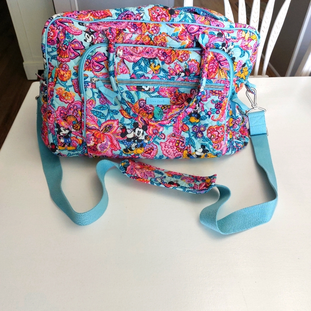 Vera Bradley Disney Mickey's Colorful Garden Weekender NWT